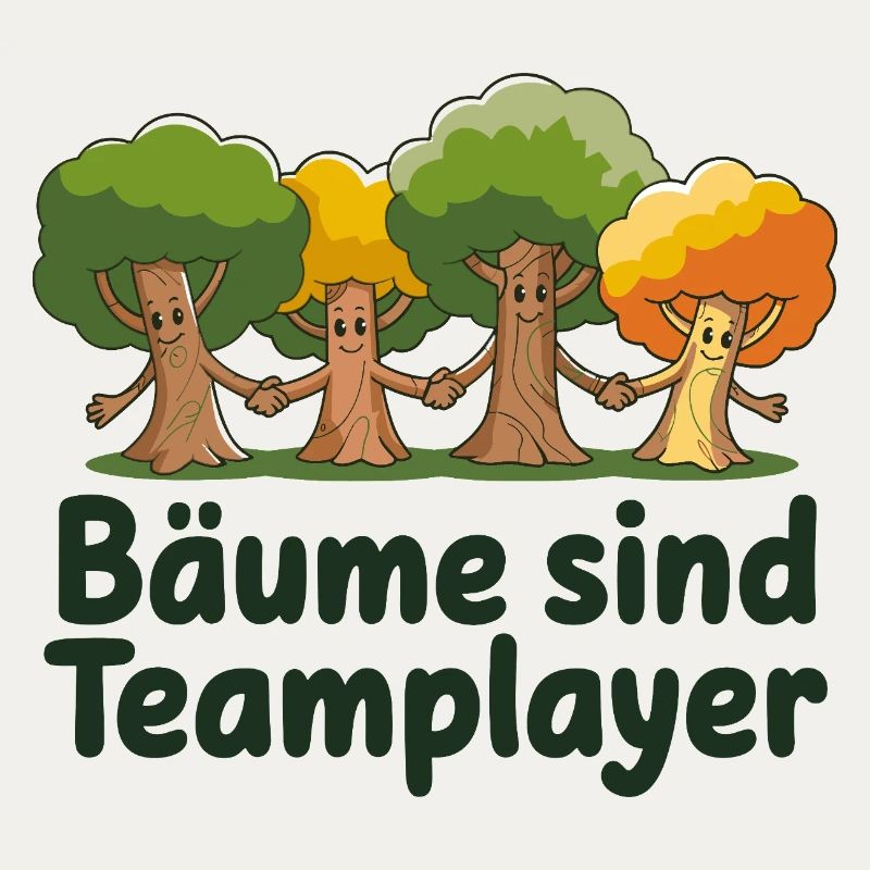 Bäume Sind Teamplayer Hand in Hand Naturfreunde
