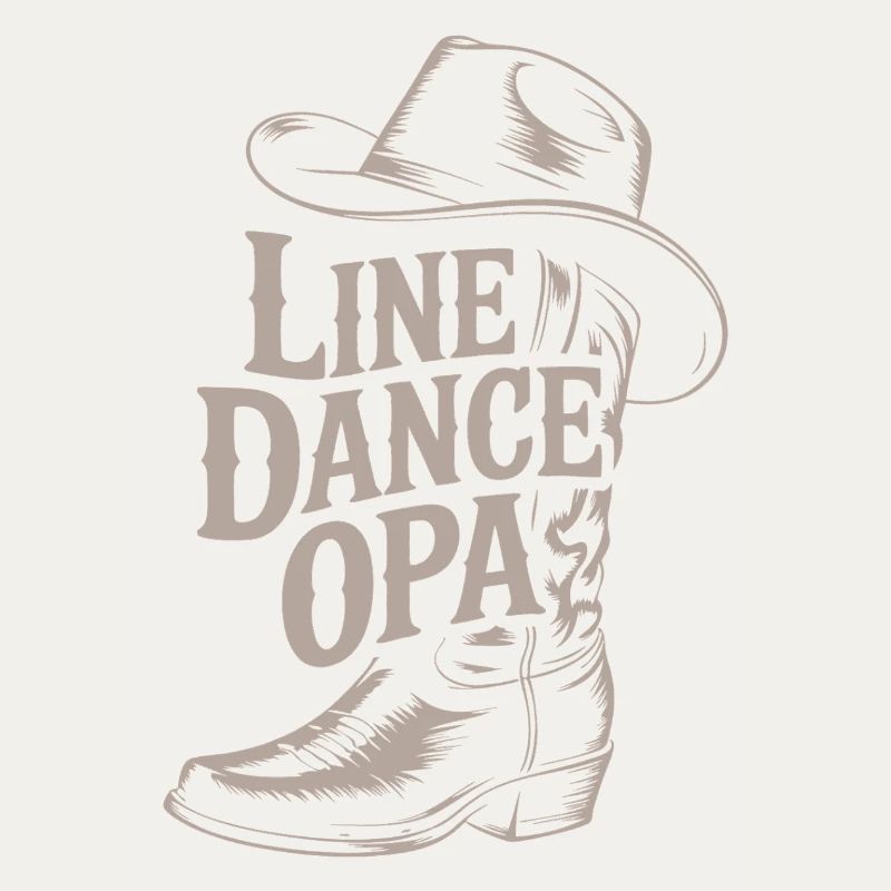Line Dance Grandpa's Western Boot