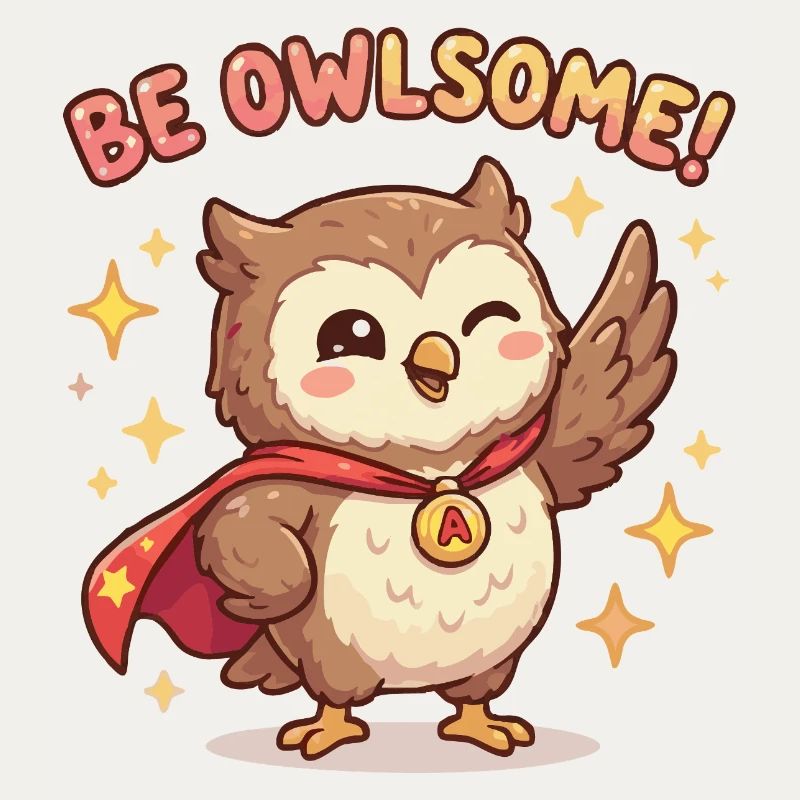 Be Owlsome Superhelden-Eule