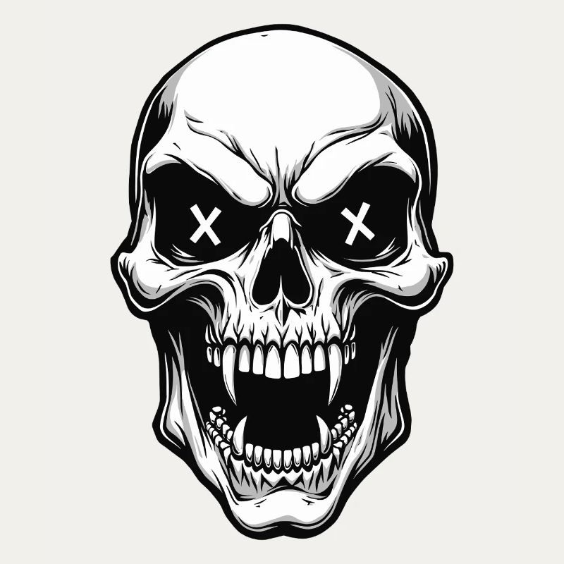 Vampire Skull Skull X Eyes Horror