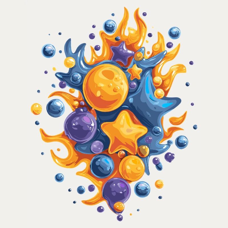 Comet Fire Color Explosion