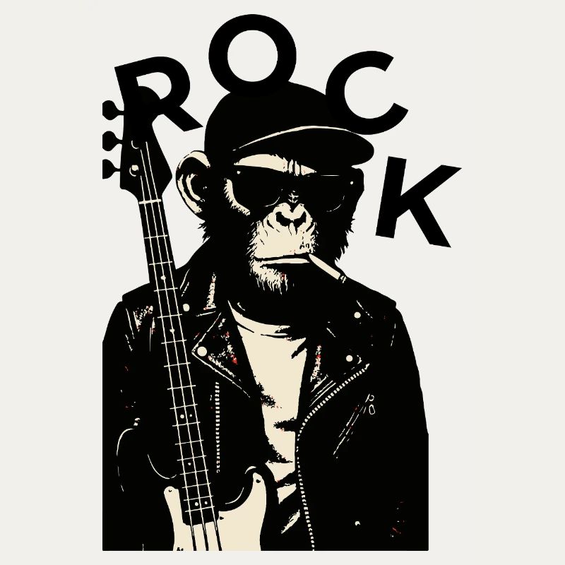Monkey Biker Guitariste de rock