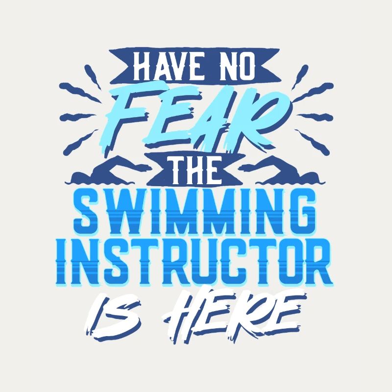 Schwimmlehrer L’instructeur de natation est là
