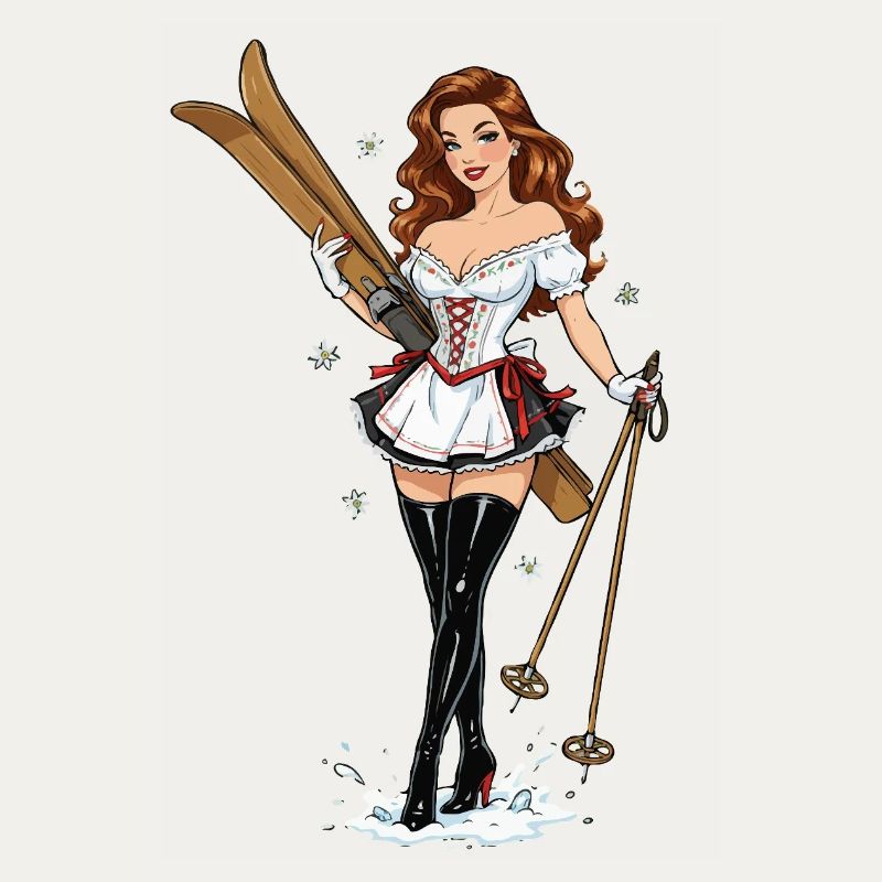 Pin-up da sci Dirndl