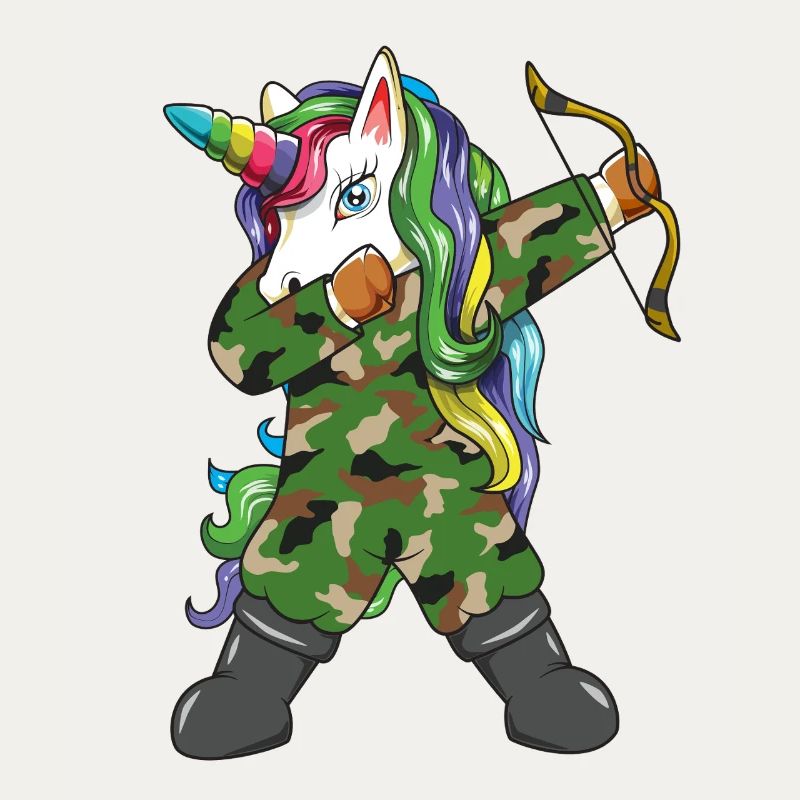 Dabbing: Einhornjäger, Tarnung, Bogenschütze, Bogenjäger, Bogenjäger,