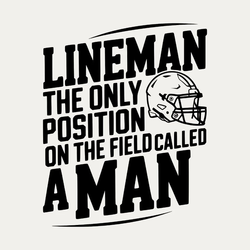 Lineman ist die einzige Position, die als Mann bezeichnet wird