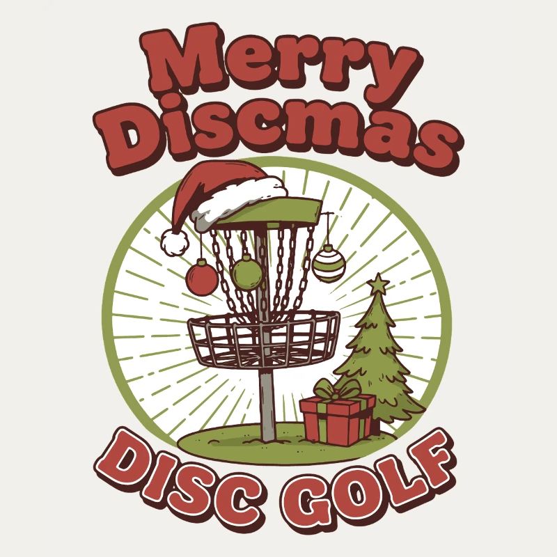Joyeux Discmas Disc Golf Panier de Disques Volant Drôle
