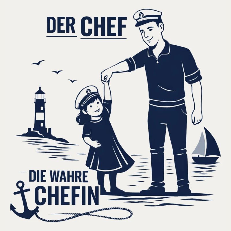 Chef Chefin Papa Tochter Partnerlook Geschenk