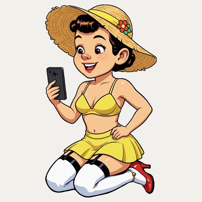 Influenceuse joyeuse