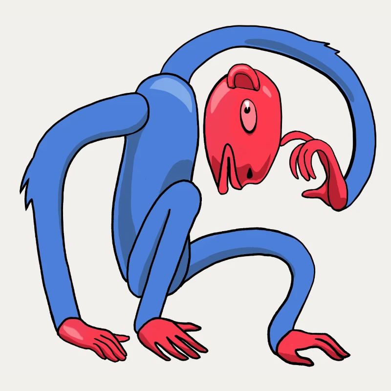thinking monkey