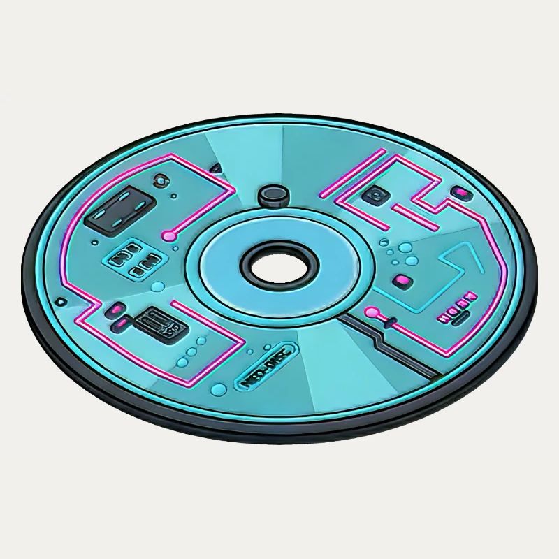 Digital Future Computer 90s Retro Design