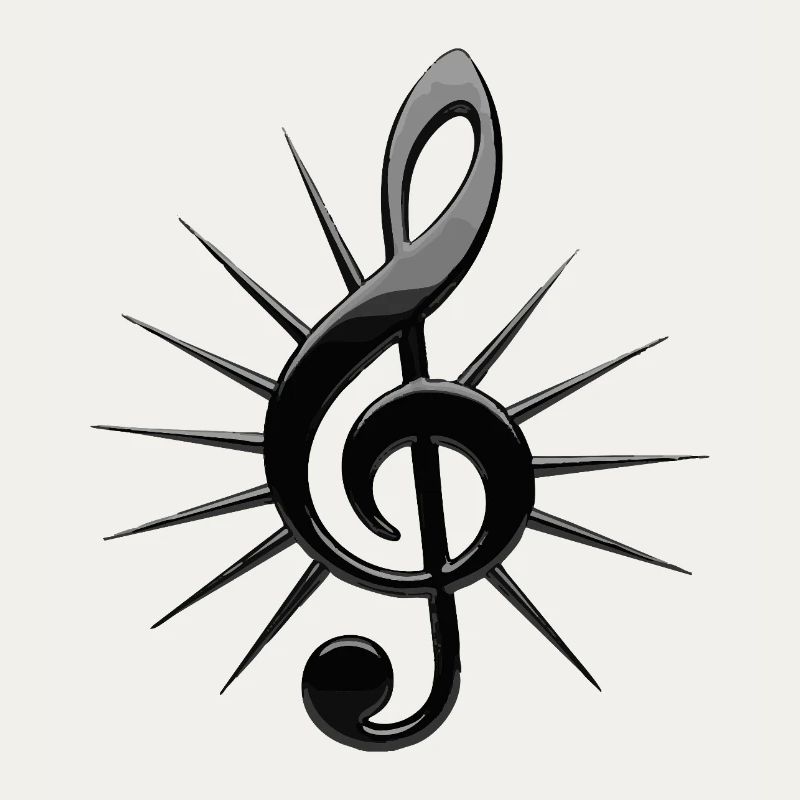 Notes noires avec des rayons