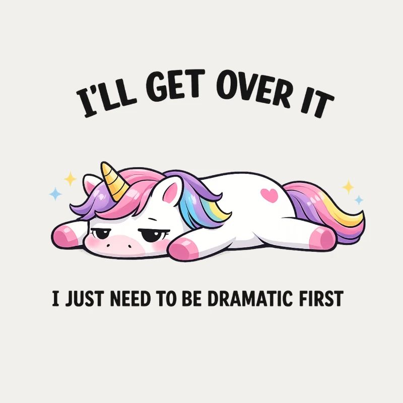 Schlafendes Einhorn Drama Spruch