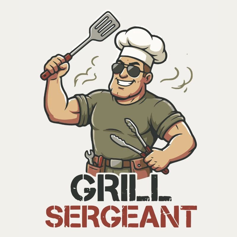 Grill Sergeant Lustiger BBQ Grillchef