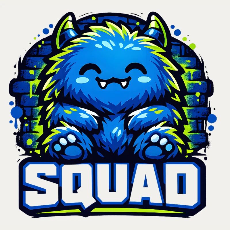 Blauer Monster Squad Logo