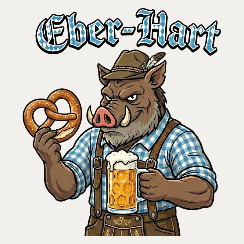 Eber-Hart Bierheld mit Brezel
