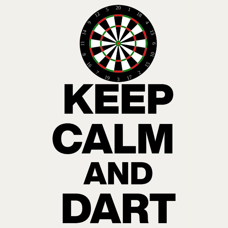 KEEP CALM AND DART ON! 180 DARTS PLAYER GIFT