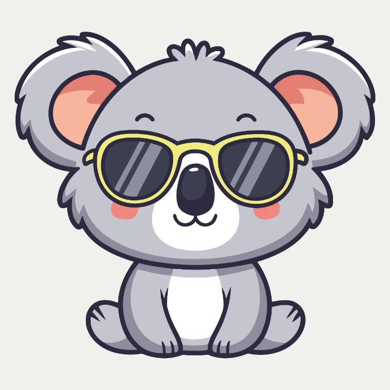 Koala Yellow Pop Glasses