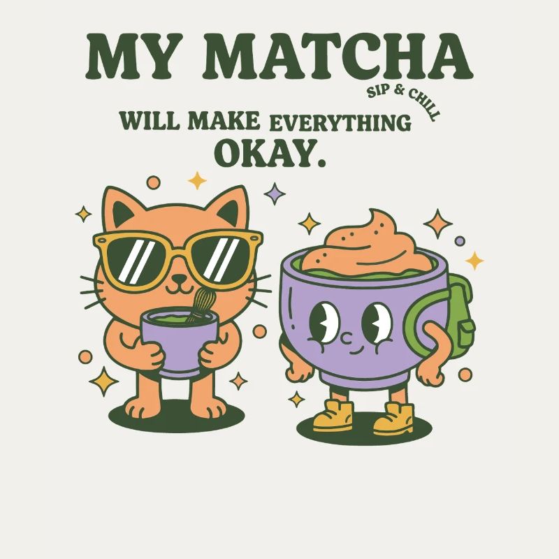 My Matcha Will Make Everything Okay Sip And Chill
