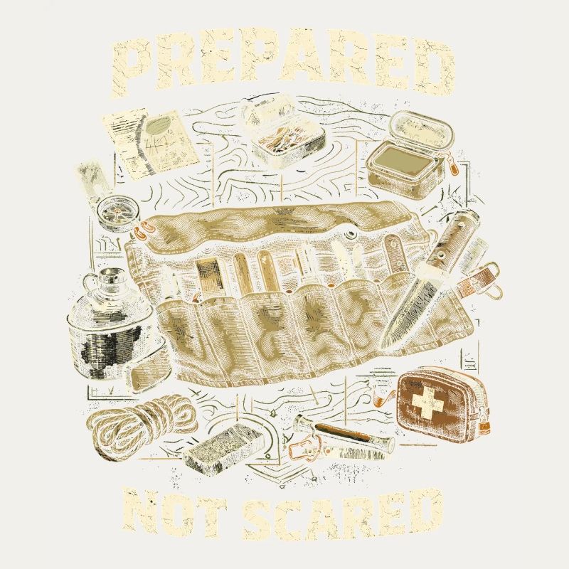 Prepper Survivalist Prepared Not Scared
