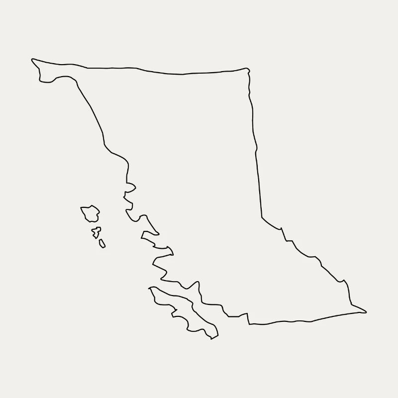 British Columbia map