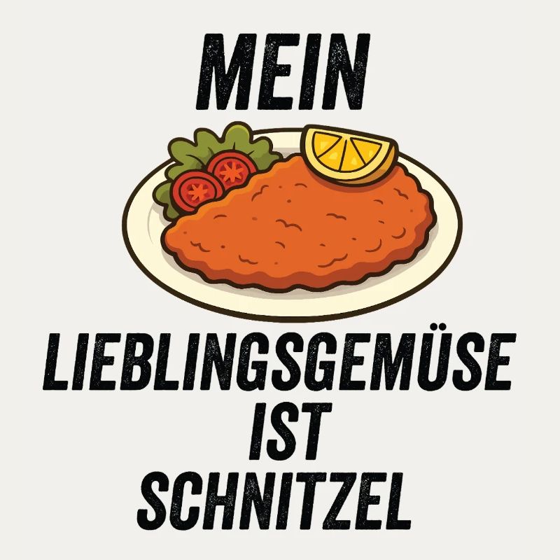Schnitzel-Feinschmecker-Enthusiast deutsches Essen