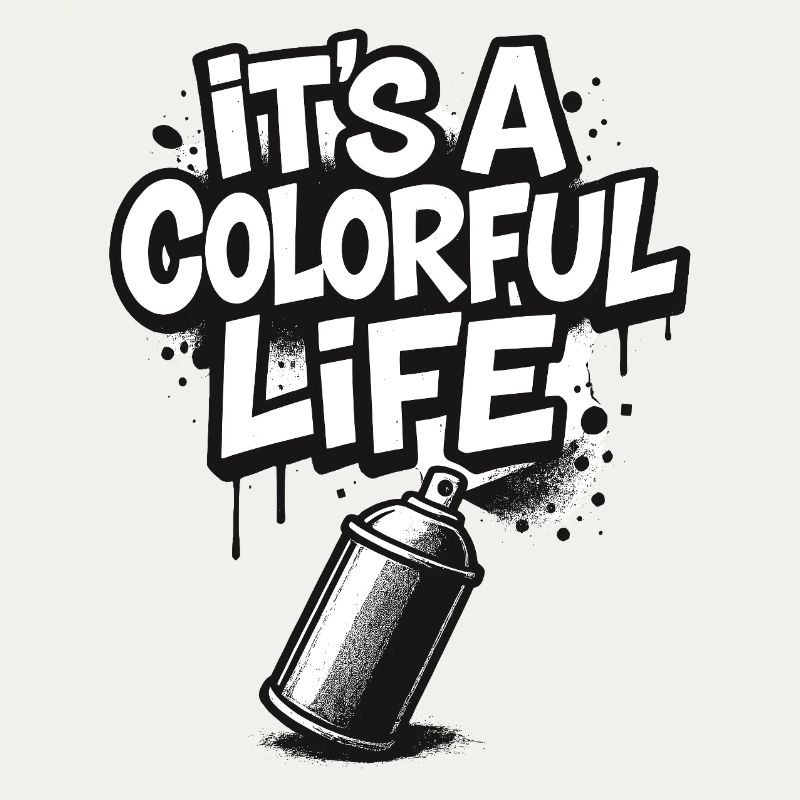 C’est un graffiti de vie coloré