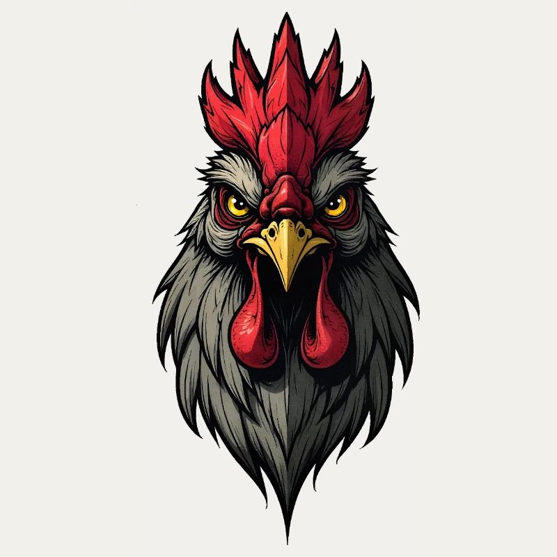 Poule poule Coq féroce