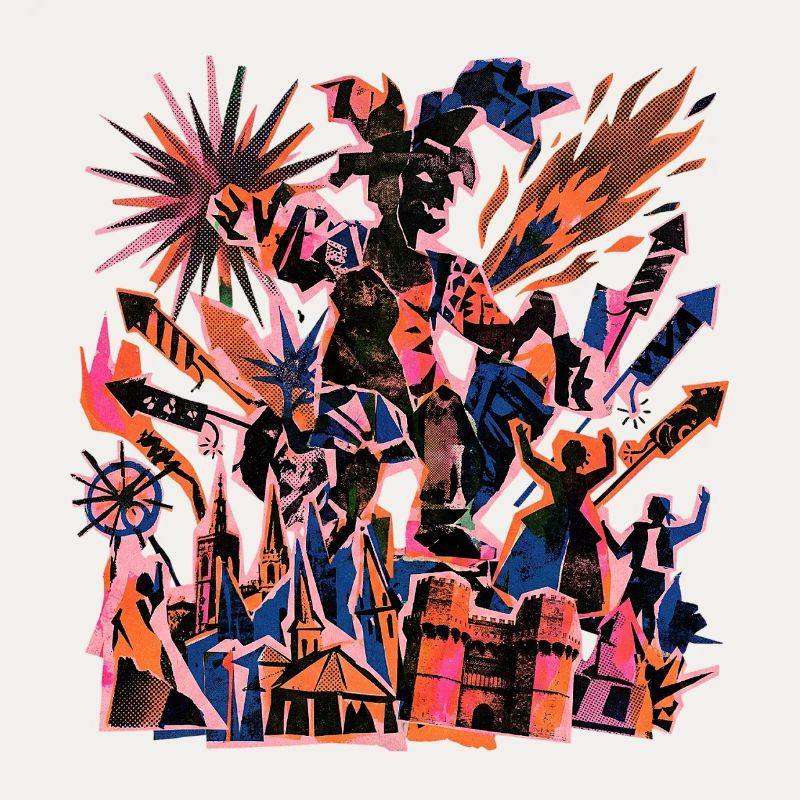 Fallas De Valencia Risographie