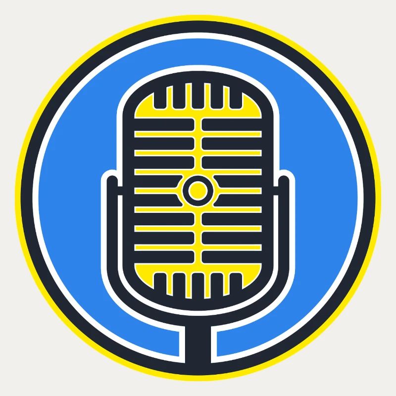 Retro Microphone Badge