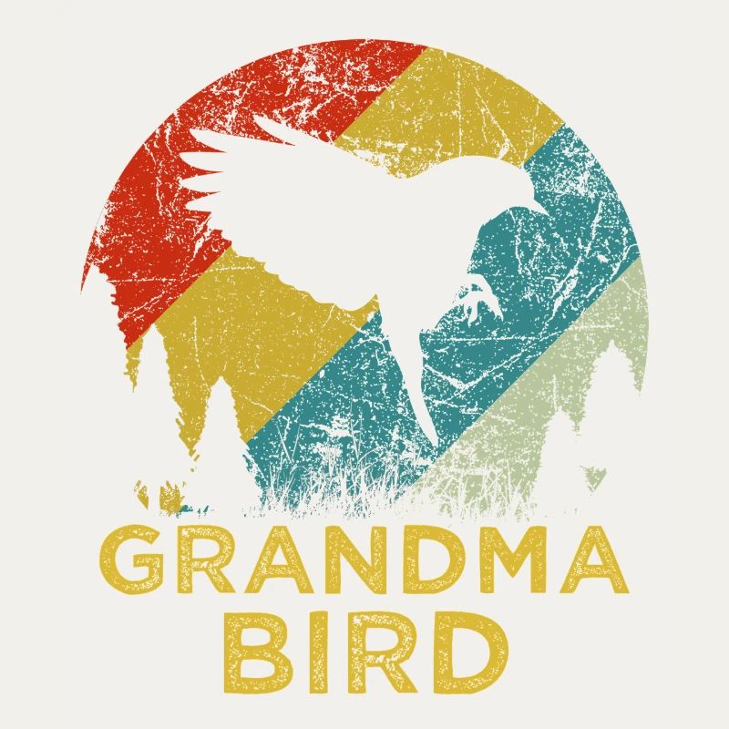 Mama Bird Retro-Muttertagsshirt aus den 70ern