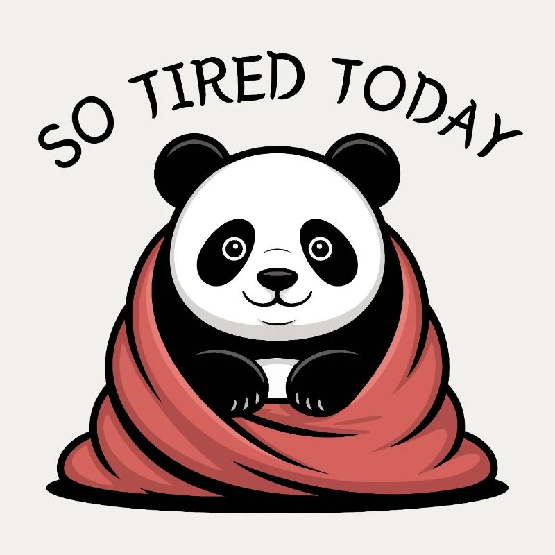 Rêve de câlins de panda sous la couverture