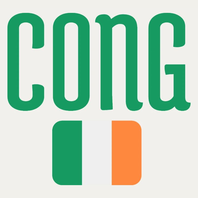 Cong Irish Flag Typography