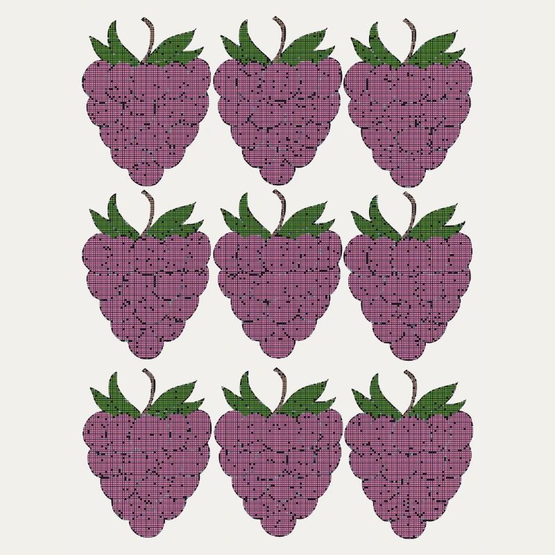 raspberry pattern textile