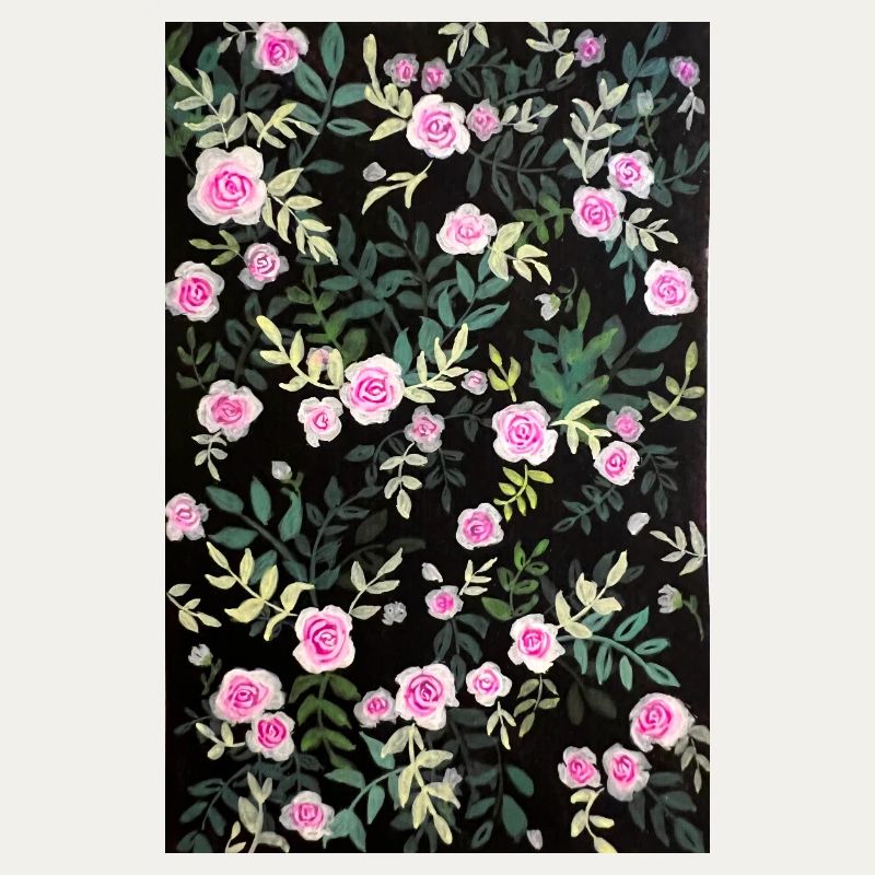 Vintage rose pattern