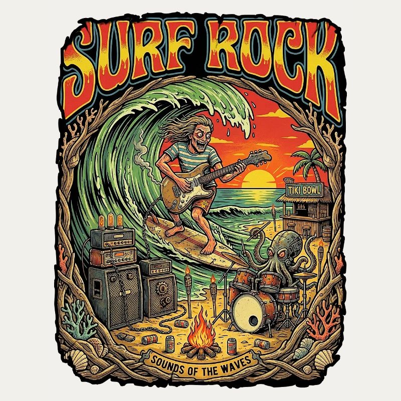 Fête de plage Surf Rock