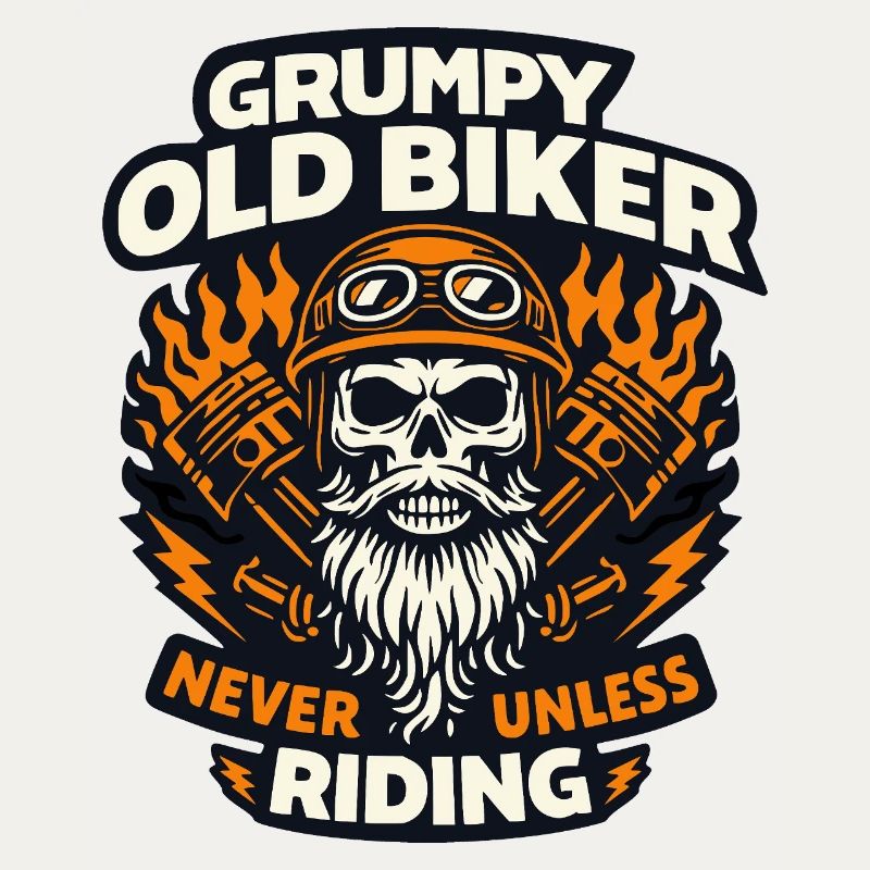 Grumpy old biker