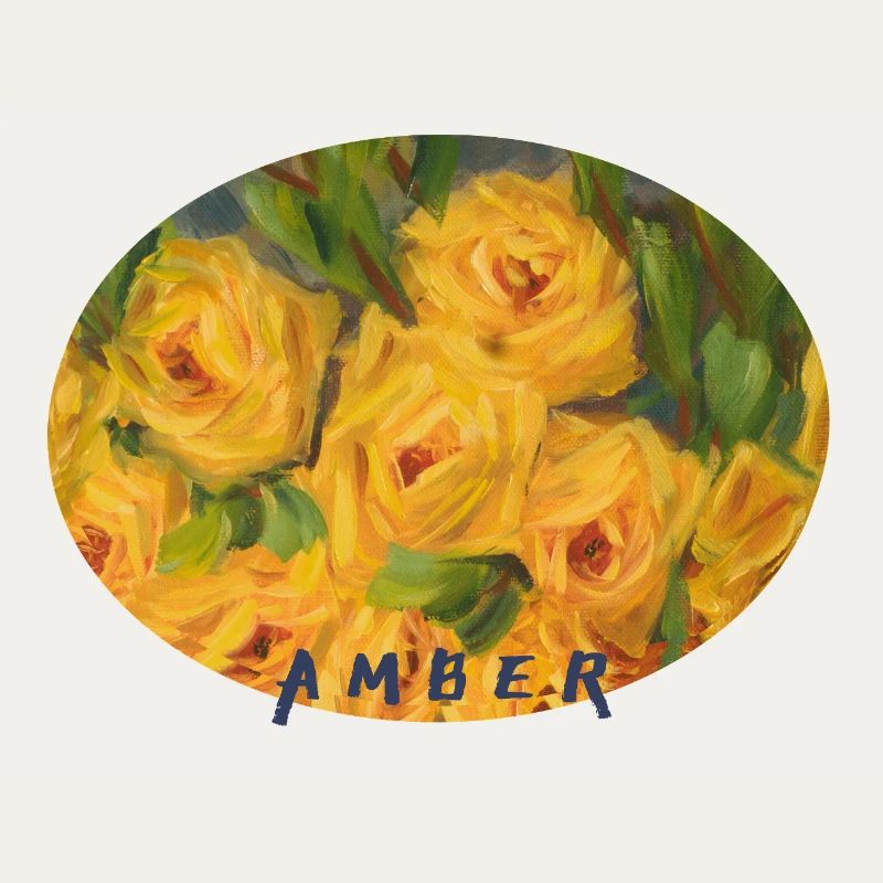 Vibrant Yellow Rose Macro Ellipse