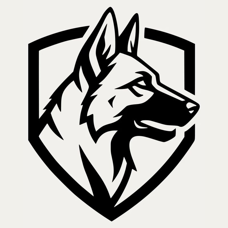 German Shepherd Crest Shield Security