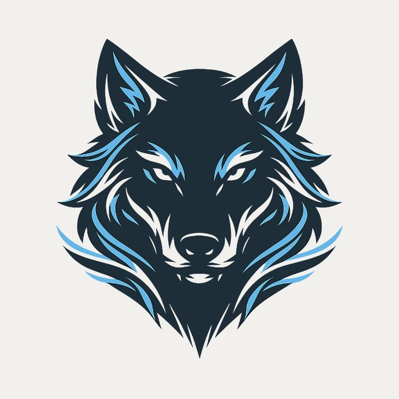 Blue Night Wolf Emblem