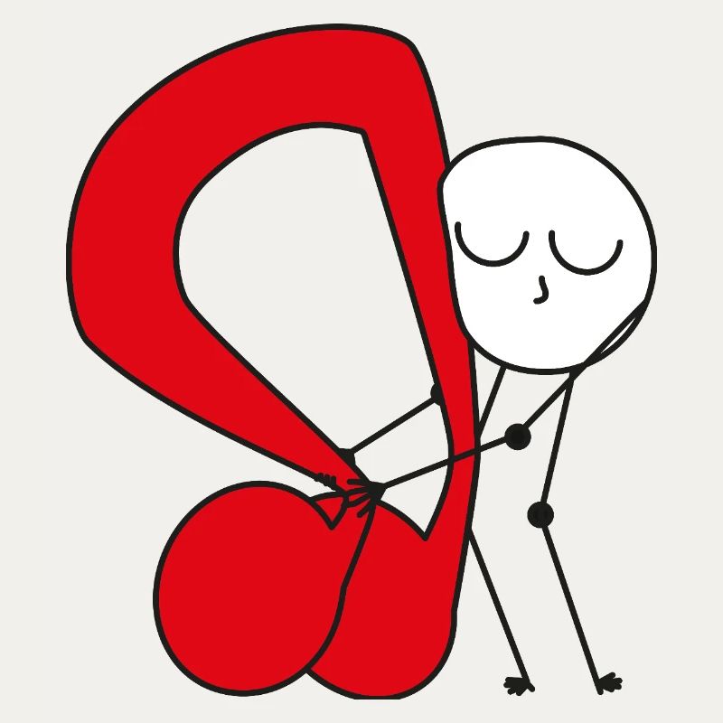 Cuddle Red Music Note