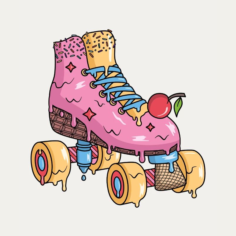 Rollschuhe Eiscreme Roller Skates Rollschuh