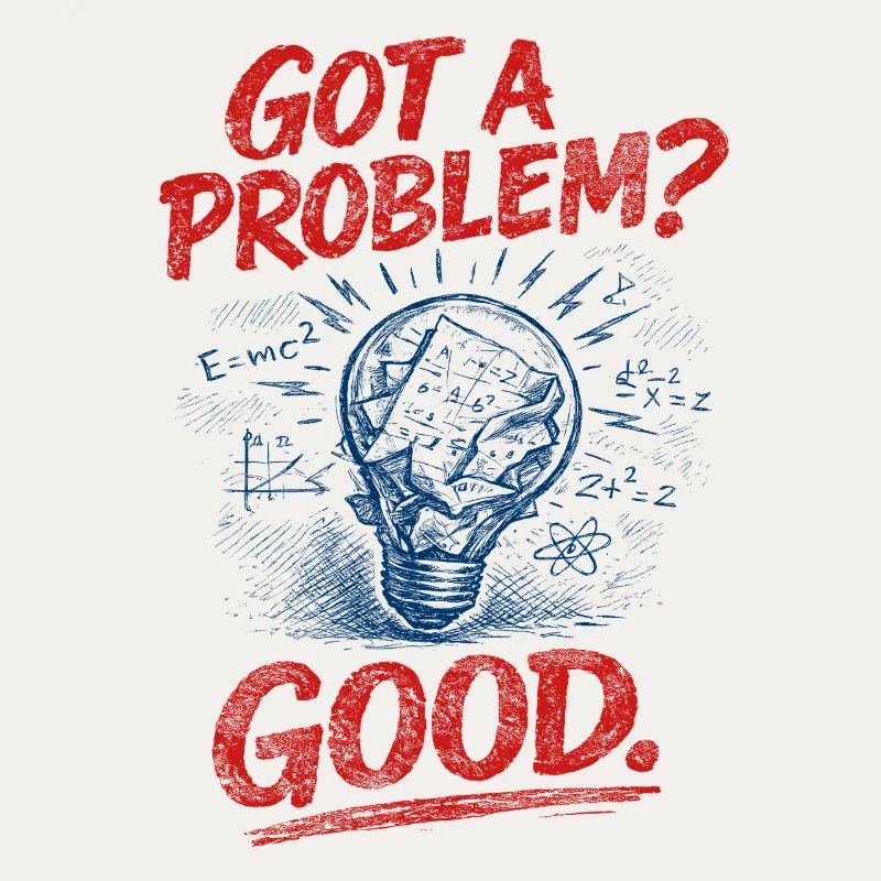 Problem? Gut so | Mathelehrer Mathe Humor