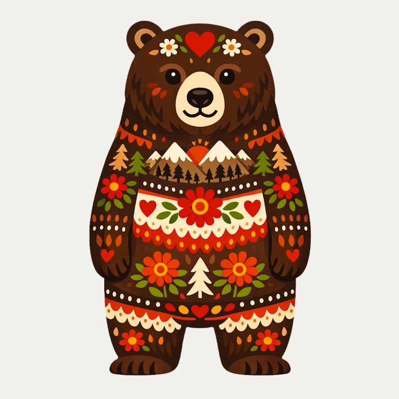 L’ours dans le style populaire