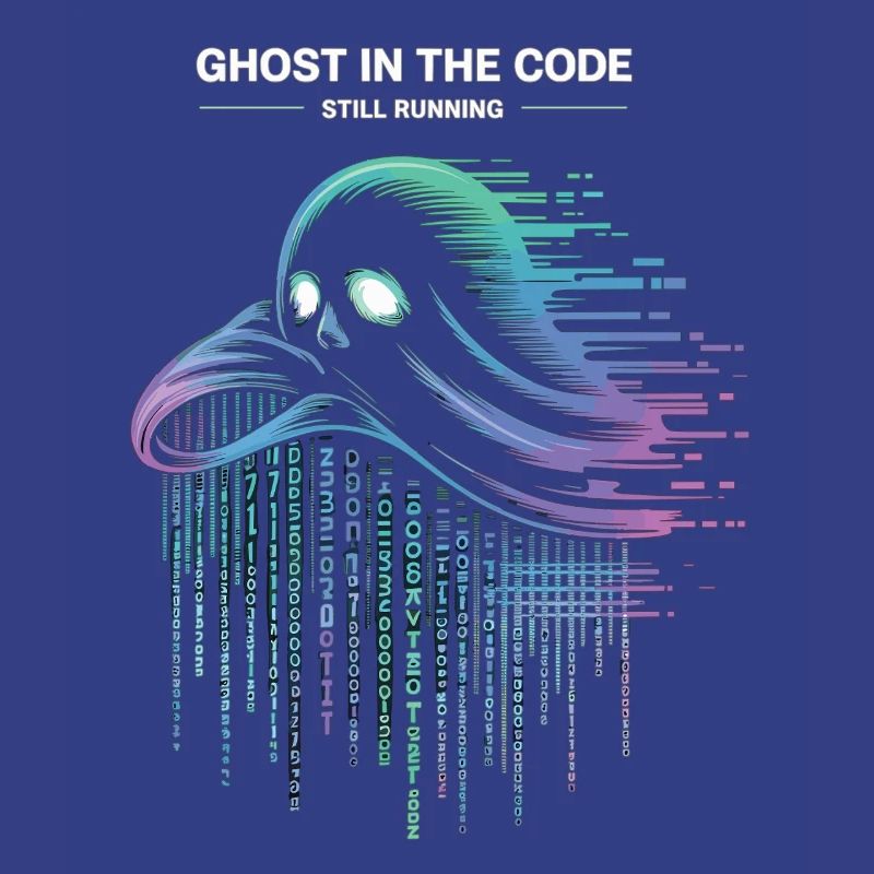 Ghost in the Code T-Shirt Programmierer IT Nerd