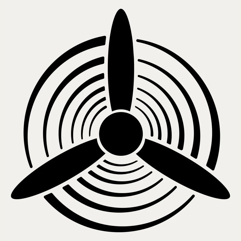 Solid Color Graphic Propeller