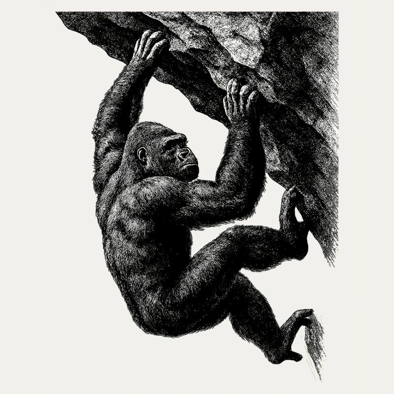 Realistic Gorilla: Bouldering & Grip Strength