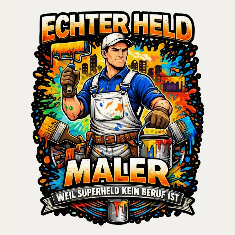 Echter Held Maler – Farbexplosion