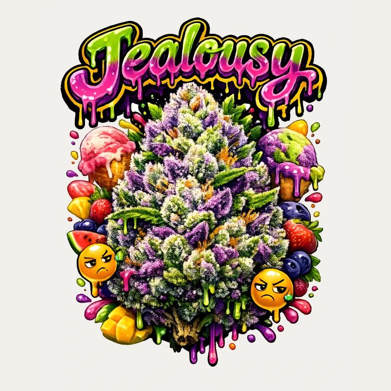 Jealousy Graffiti Art Print