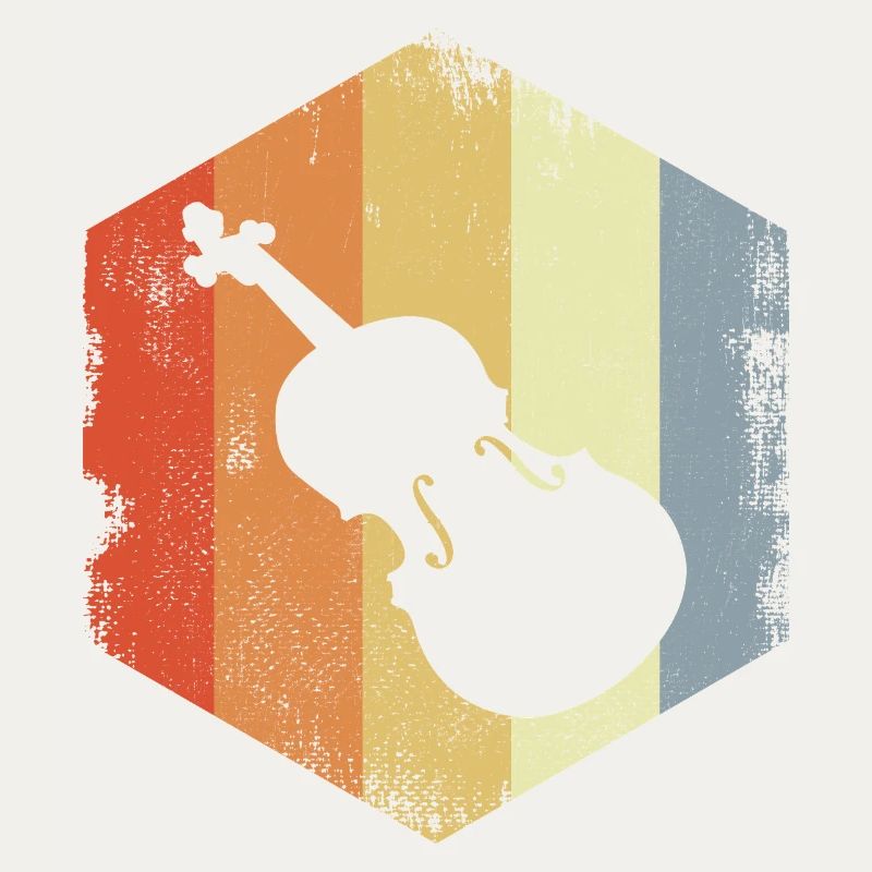 Dessin vintage de violon